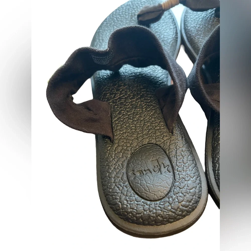 Sanuk Yoga Sling 2 Black Sandals Flip-Flops Thong Shoes Women’s Size 9, EU 40 - Picture 9 of 10